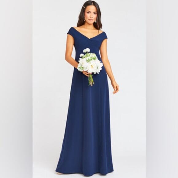 Show Me Your MuMu The Zurich Knot Gown‎ Navy Bridesmaid Dress - Picture 1 of 6